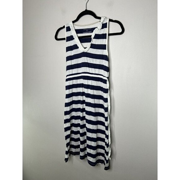 Tommy Hilfiger Sleepwear Dress Womens Blue White Stripe Sleeveless Size Small - Picture 4 of 14